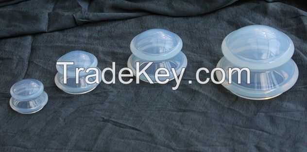 Clear silicone cupping jar