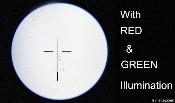 4x fixed optic scope w/ mini red dot sight