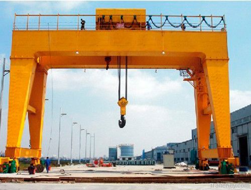 Technology&Good Saled serviced double beam hook protal bridge crane