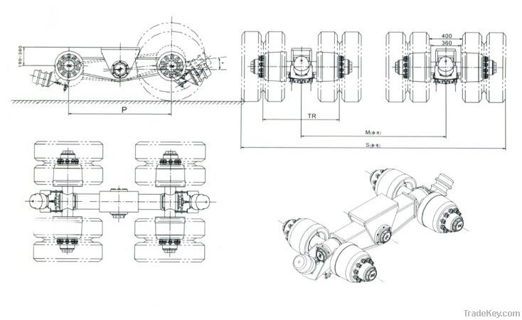 Four-axle Cantilever