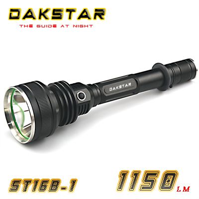 DAKSTAR ST16B-1  U2 Stepless Dimming Tactical Police LED Flashlight