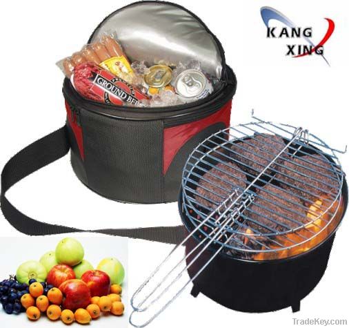 Mini BBQ Grill with an Ice Bag