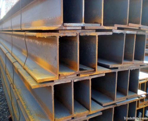 hot rolled steel I--beams