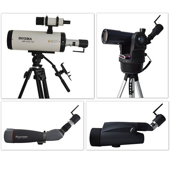 WiFi eyepiece for telescope/fieldscope/night vision scope/spotting scope work with iPhone/iPad/Android/PC, for security