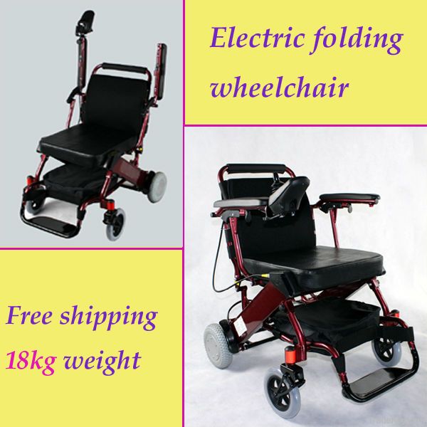 New Style Electric Folding Wheelchair With 18kg Weight with FDA