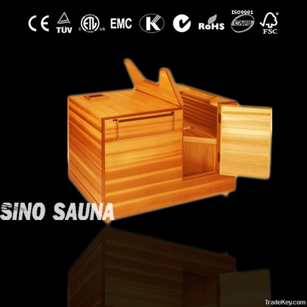Full spectrum far infrared half body sauna with carbon heater