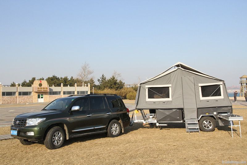 forward folding off road camping trailer