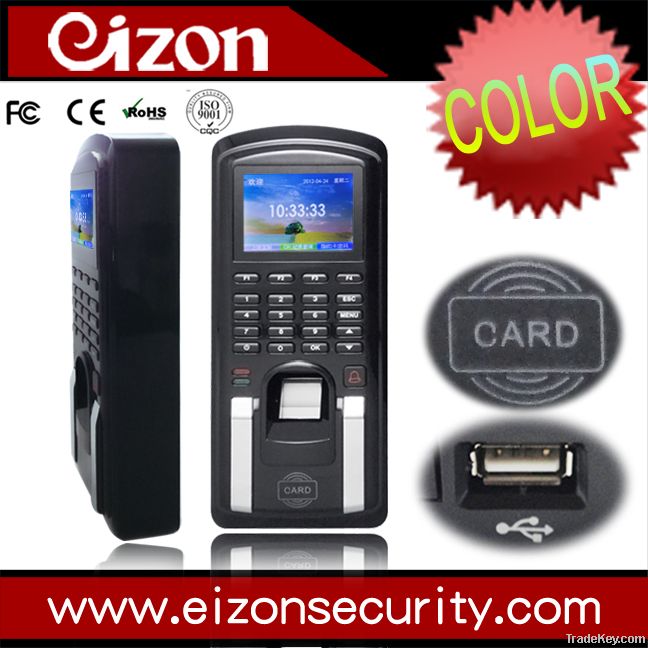 color screen fingerprint access control system