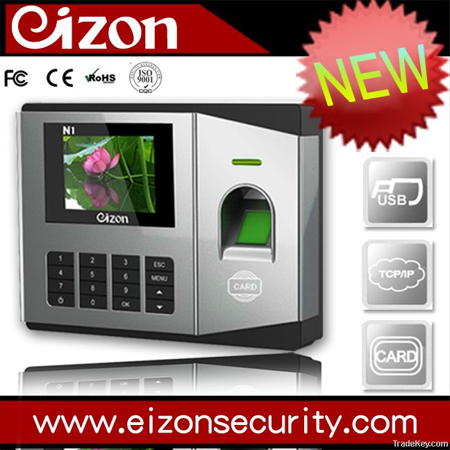 color screen fingerprint time attendance system