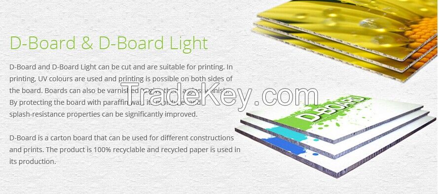 D-Board with Honeycomb Core/Corrugated core