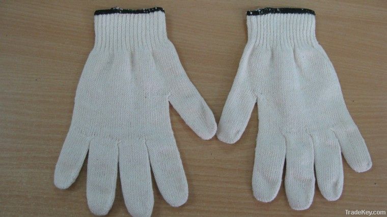cotton knitted working glove