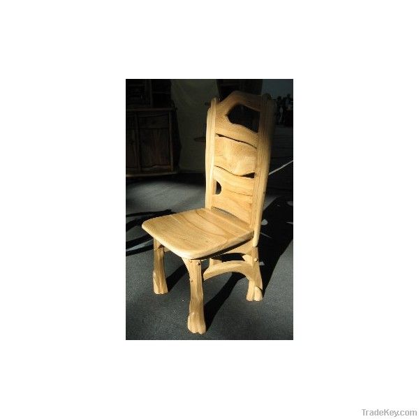 Solid oak chair