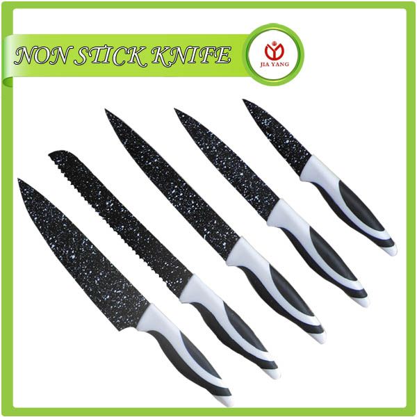 Non-stick stainless steel colorful kitchen knives