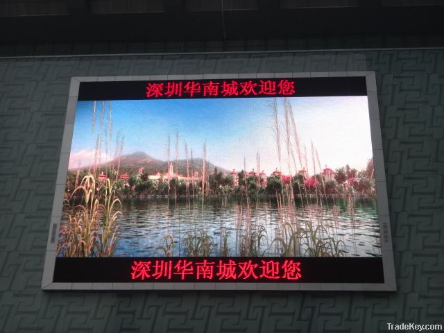 Outdoor full color P10 led display