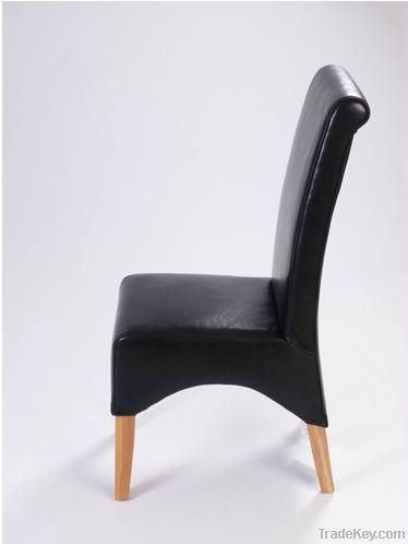 REAL LEATHER DINING CHAIR