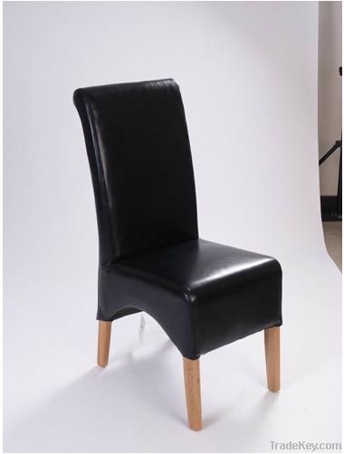 REAL LEATHER DINING CHAIR