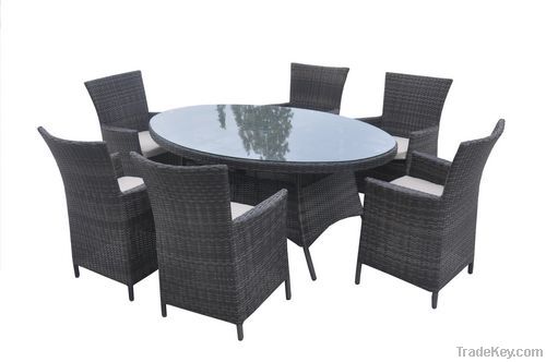 Rattan Outdoor Furniture US Dining.Oval 1.8M