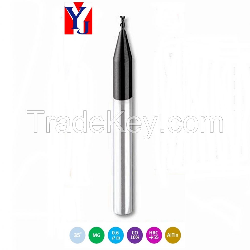 Solid Carbide Micro Diameter Square Endmill