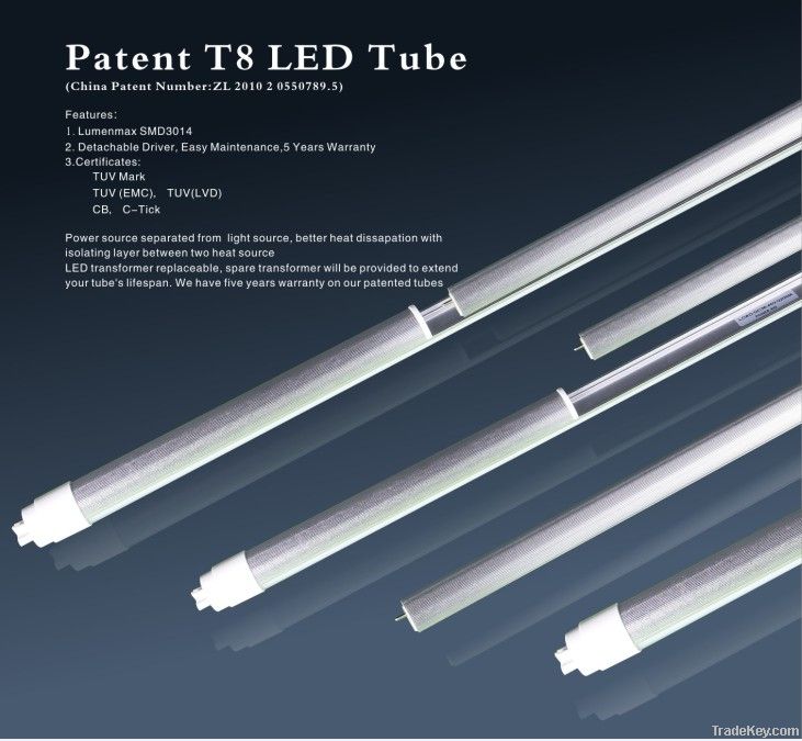 T8 1.2m detachable tube