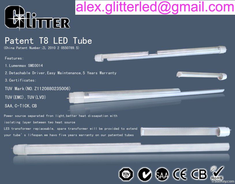 T8 1.5m detachable tube