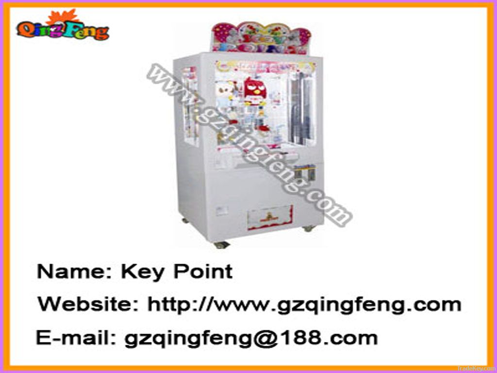 Toy Crane machine/Toy machine/toy gift machine/key point machine/key p