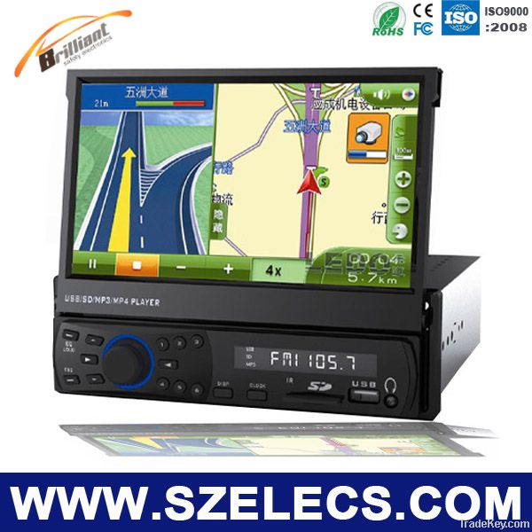 7" TFT-LCD Screen Car MP5 Multimedia Media Player with FM/GPS/CMMB