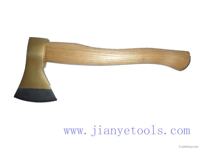 A613 axe with wooden handle