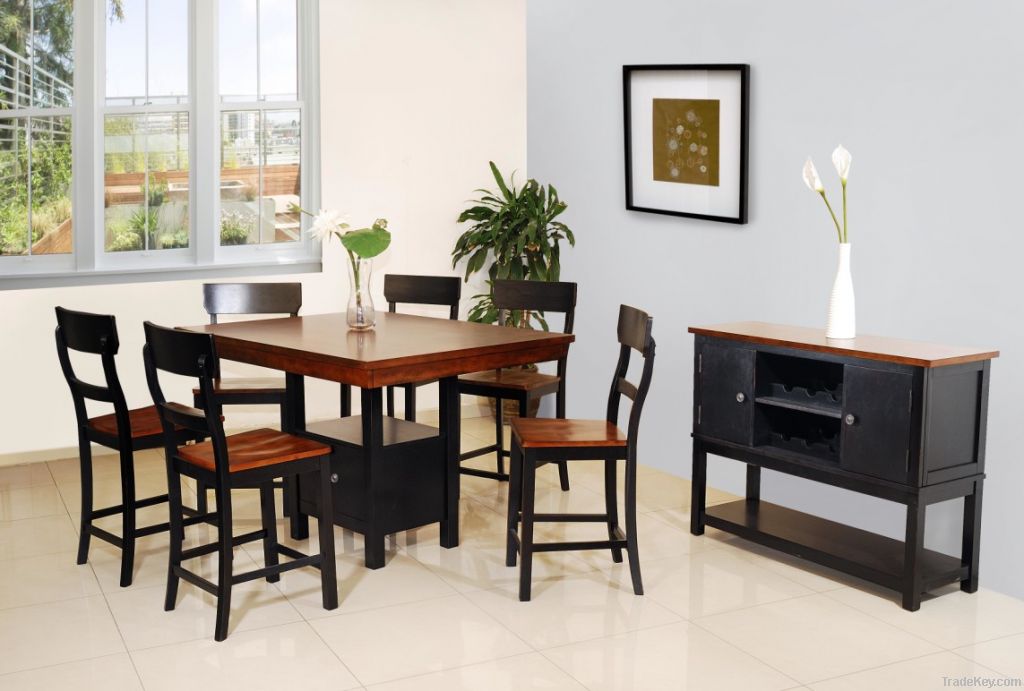 HIGH END MODERN WOODEN PUB DINING SET