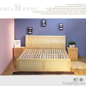 pine furinture solid bed pinewood furniture