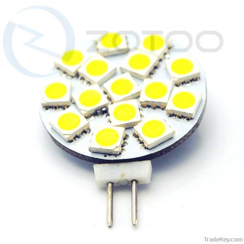 G4 bi pin led bulb 15SMD5050 12V DC household led lamp