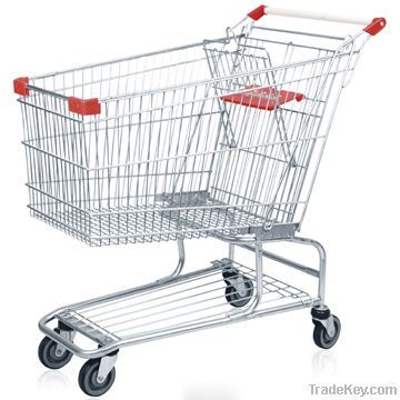 standard American style shopping trolley