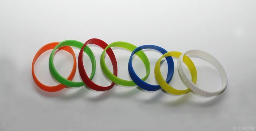 Colorful silicone bracelet