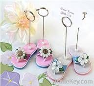 Garden Party Flip Flop Place card Holders wedding anniversary favors