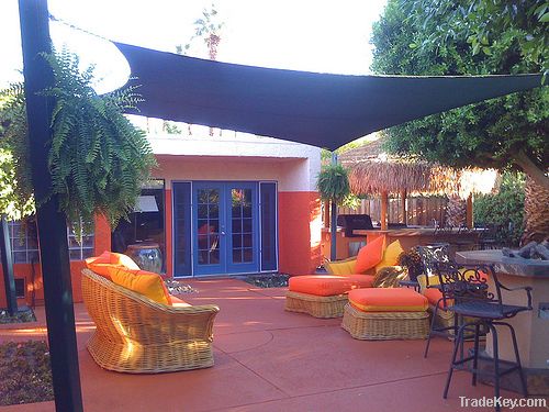 Square HDPE garden shade sail