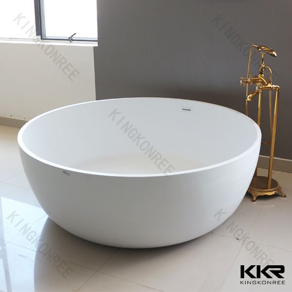 Solid surface freestanding bathtub , composite stone bathtub