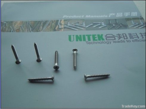 SS304HC3 DIN97 Flat Head Wood Screws