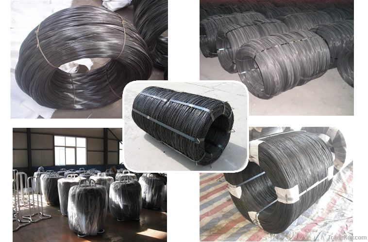 Anping factory black hard drawn nail wire with low price