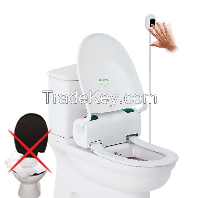 Toilet seat cover with sensor