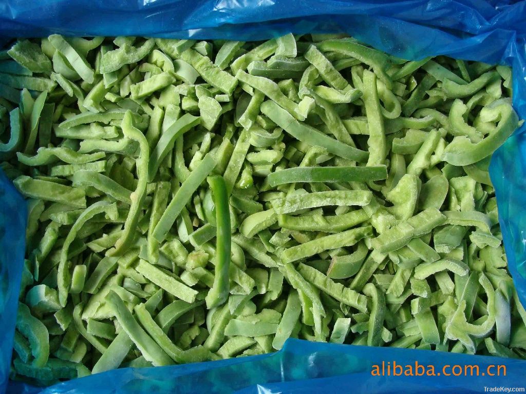 IQF green pepper slice