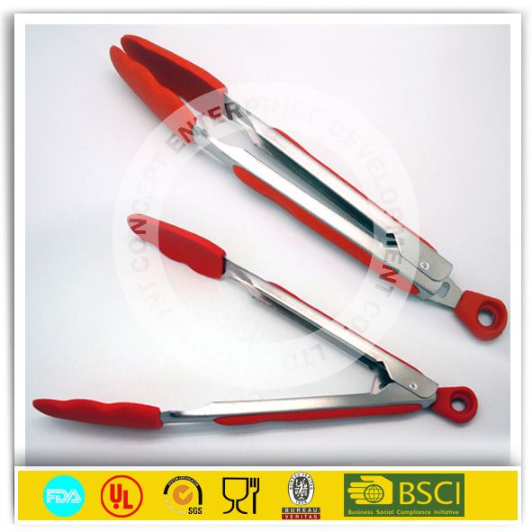 12&#039; silicone food tongs,kitchen tongs