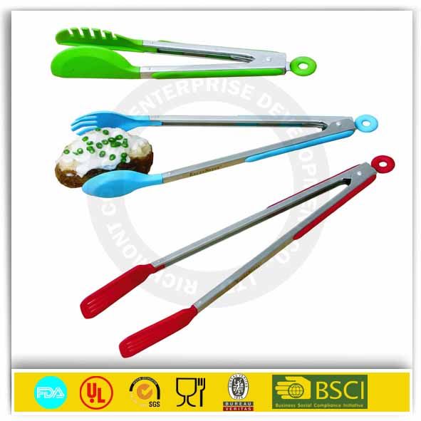 12' silicone food tongs,kitchen tongs