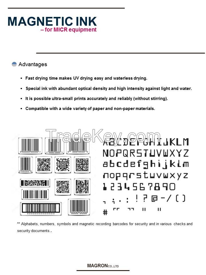 Magnetic Ink for MICR