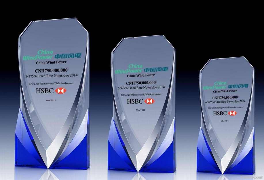 crystal trophy, crystal award, crystal artworks, crystal model, crystal