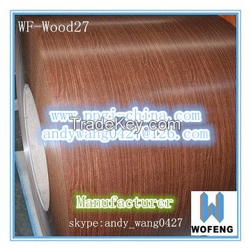 wood finish color coated steel ppgi printech camouflag grain ppgi /ppgl