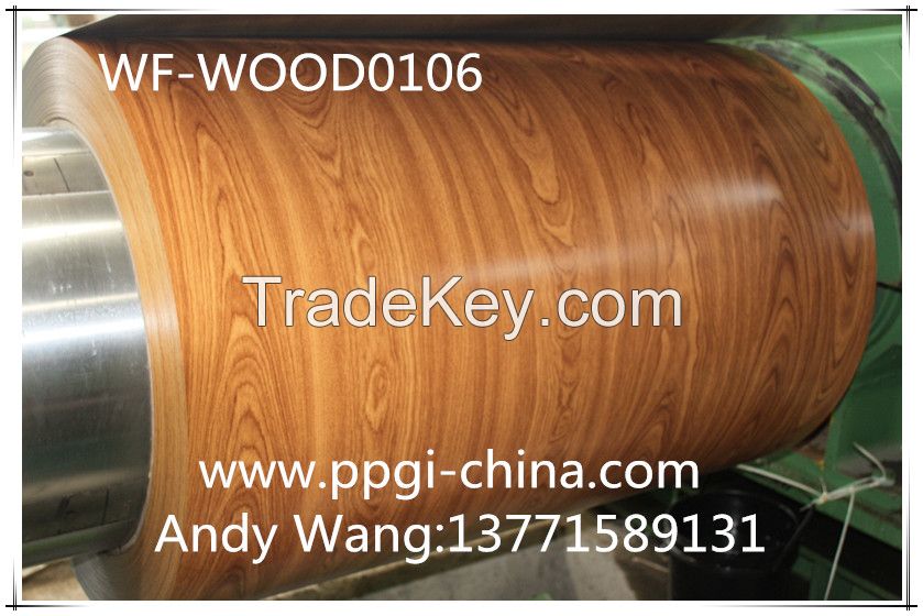 wooden prepainted galvanized steel coil