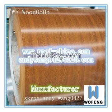 wood finish color coated steel ppgi printech camouflag grain ppgi