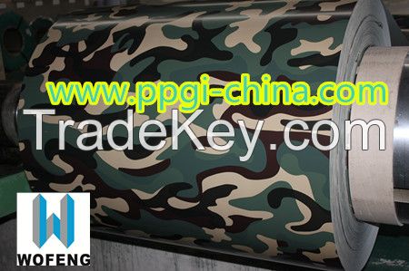 flower wood finish color coated steel ppgi printech camouflag grain ppgi /ppgl