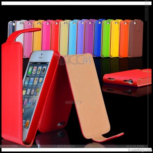 Up and Down Leather Case with mirror for the iPhone 5