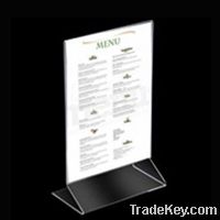 acrylic menu holder