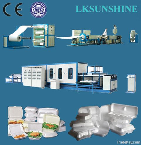 PS foam food box/container making machine